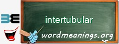 WordMeaning blackboard for intertubular